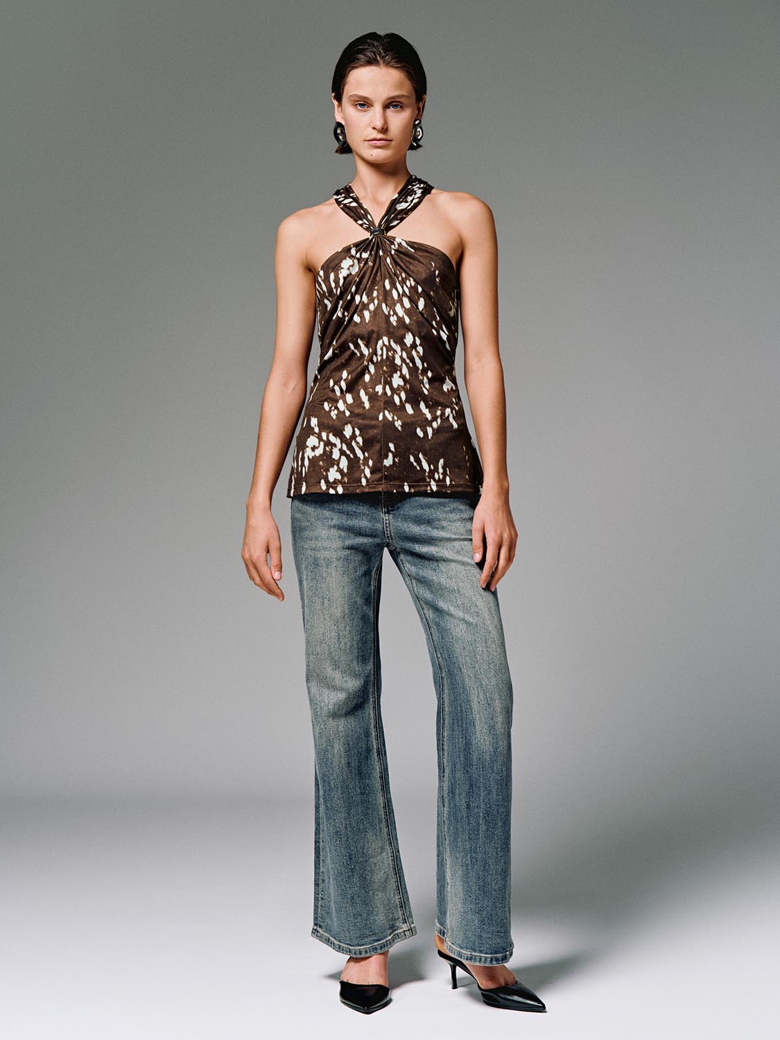 Cress Over Neck Bandeau Halter Top