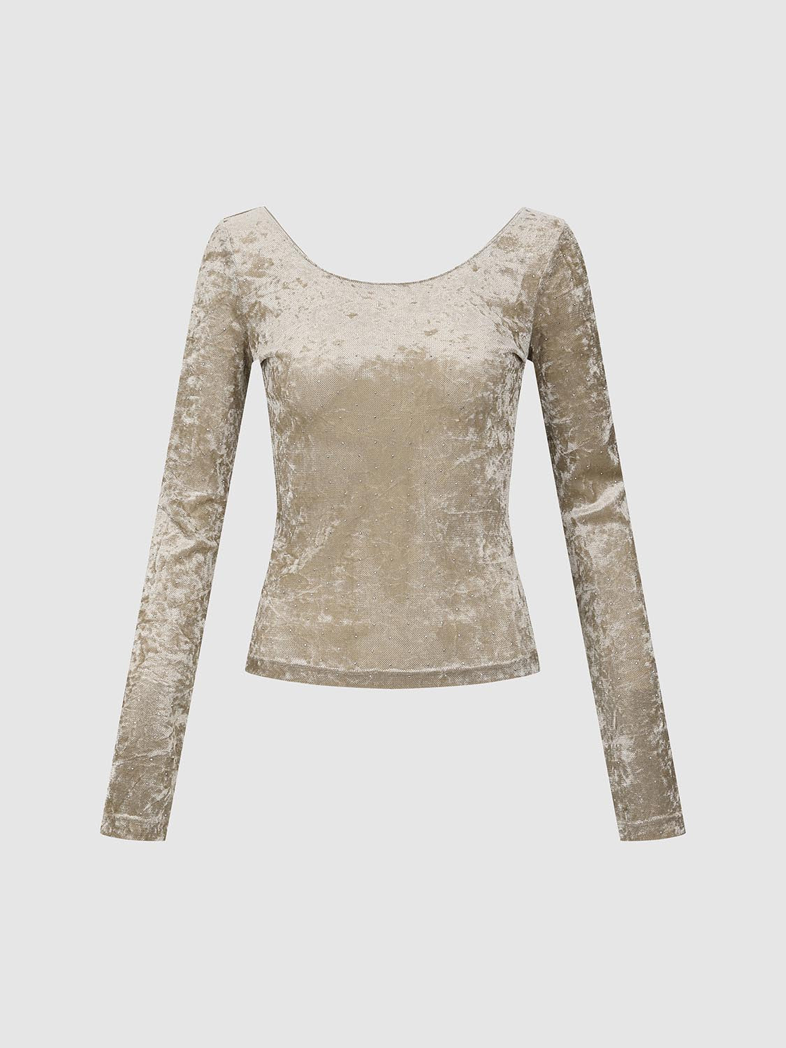 Scoop Neck Long Sleeve T-Shirts