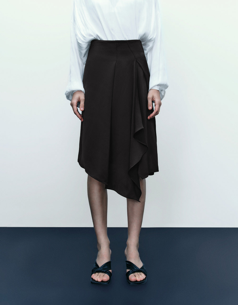 Midi A-Line Skirt