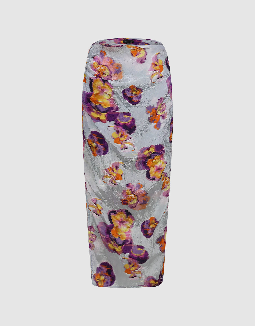 Flower Printed Straight Skirt