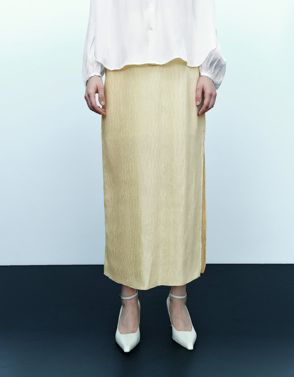 Midi A-Line Skirt