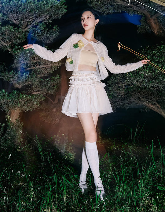 [UR × Caroline Hu] Mini A-Line Skirt