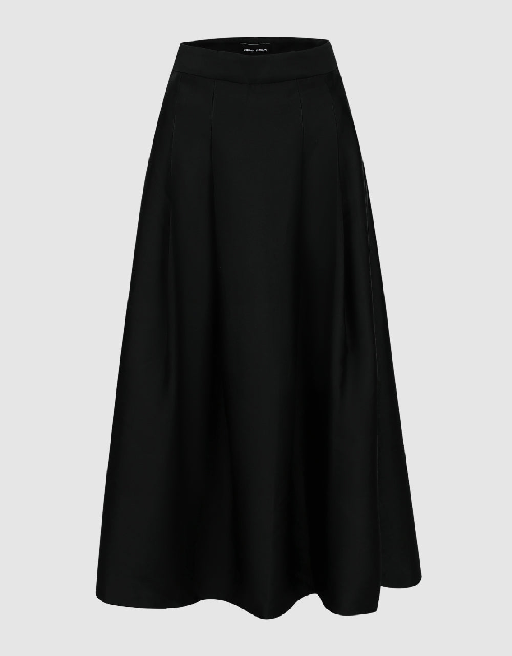 Pleated Midi A-Line Skirt