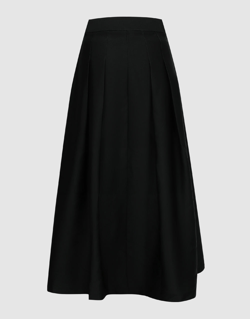 Pleated Midi A-Line Skirt