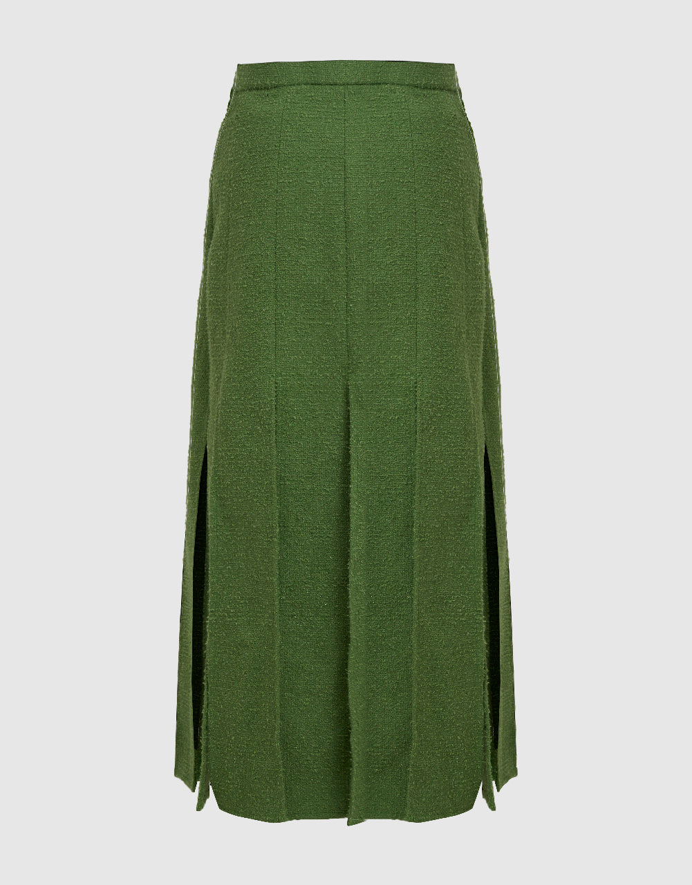 Pleated Midi A-Line Skirt