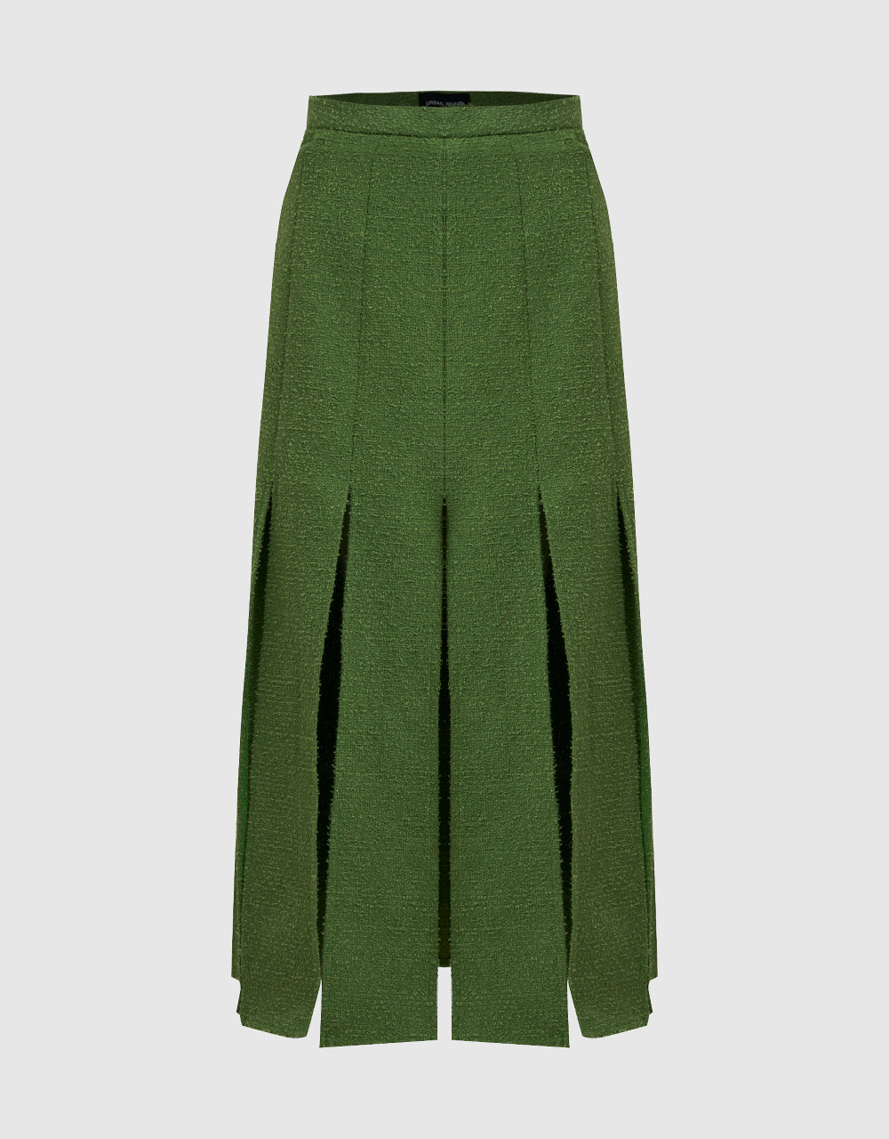 Pleated Midi A-Line Skirt