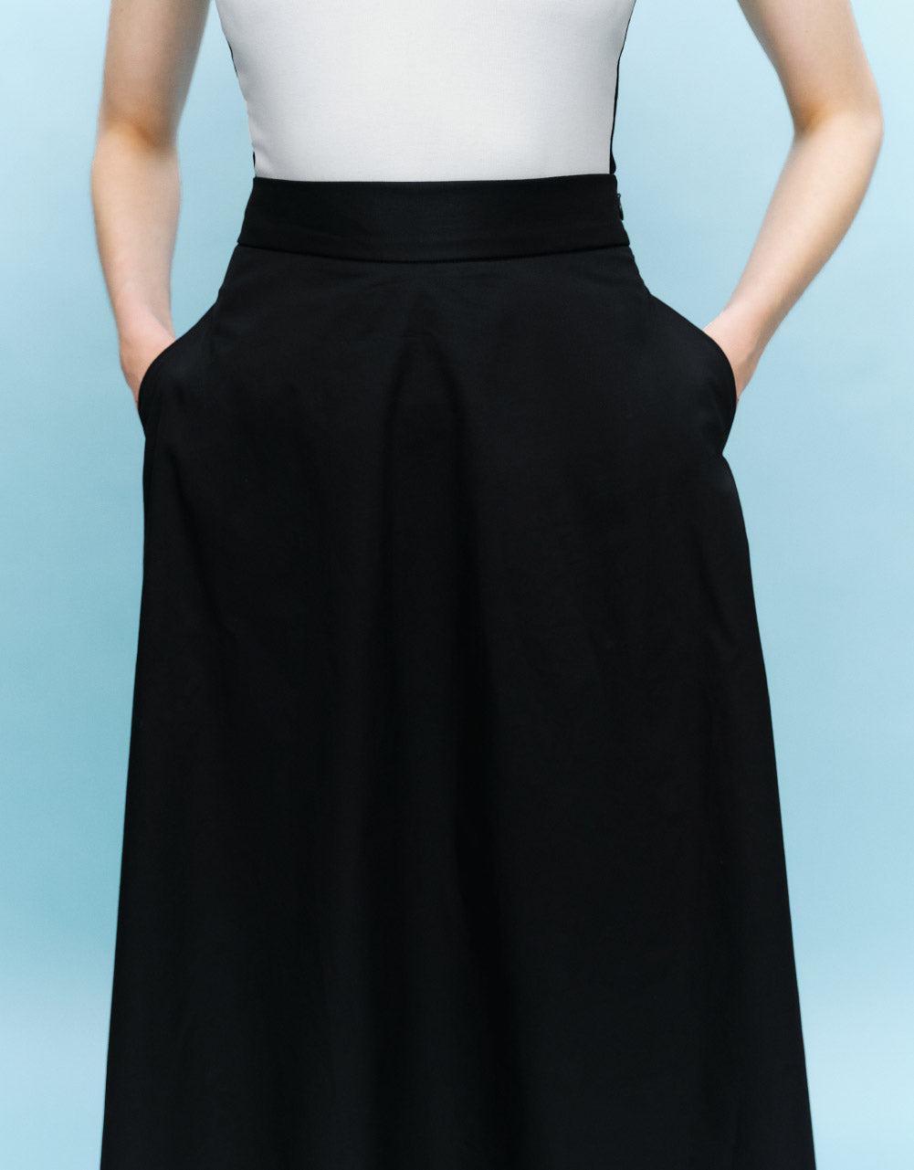 Midi A-Line Skirt