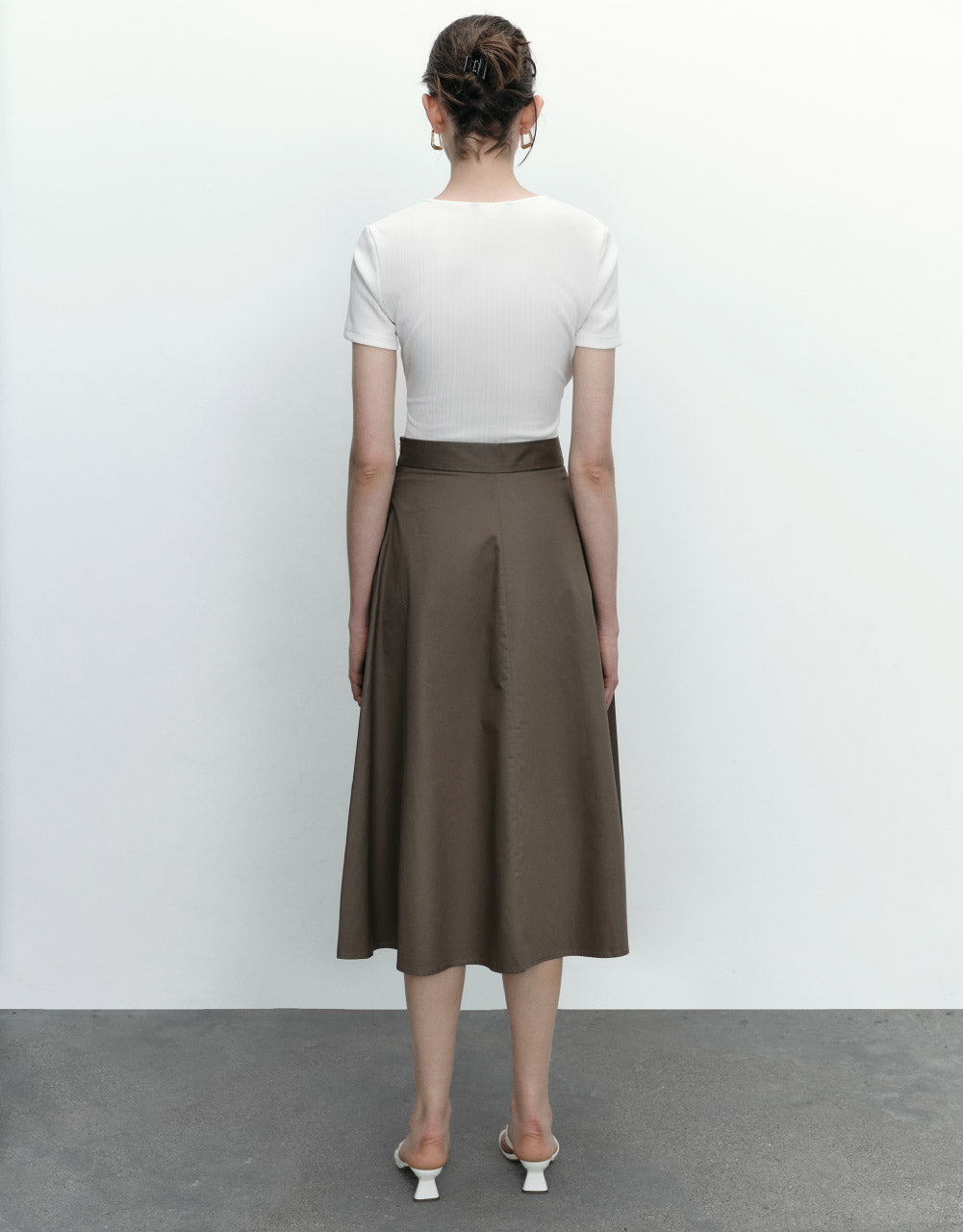 Midi A-Line Skirt