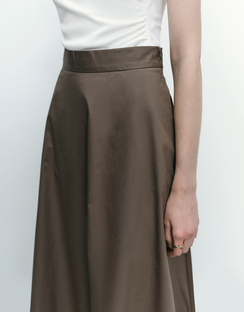 Midi A-Line Skirt