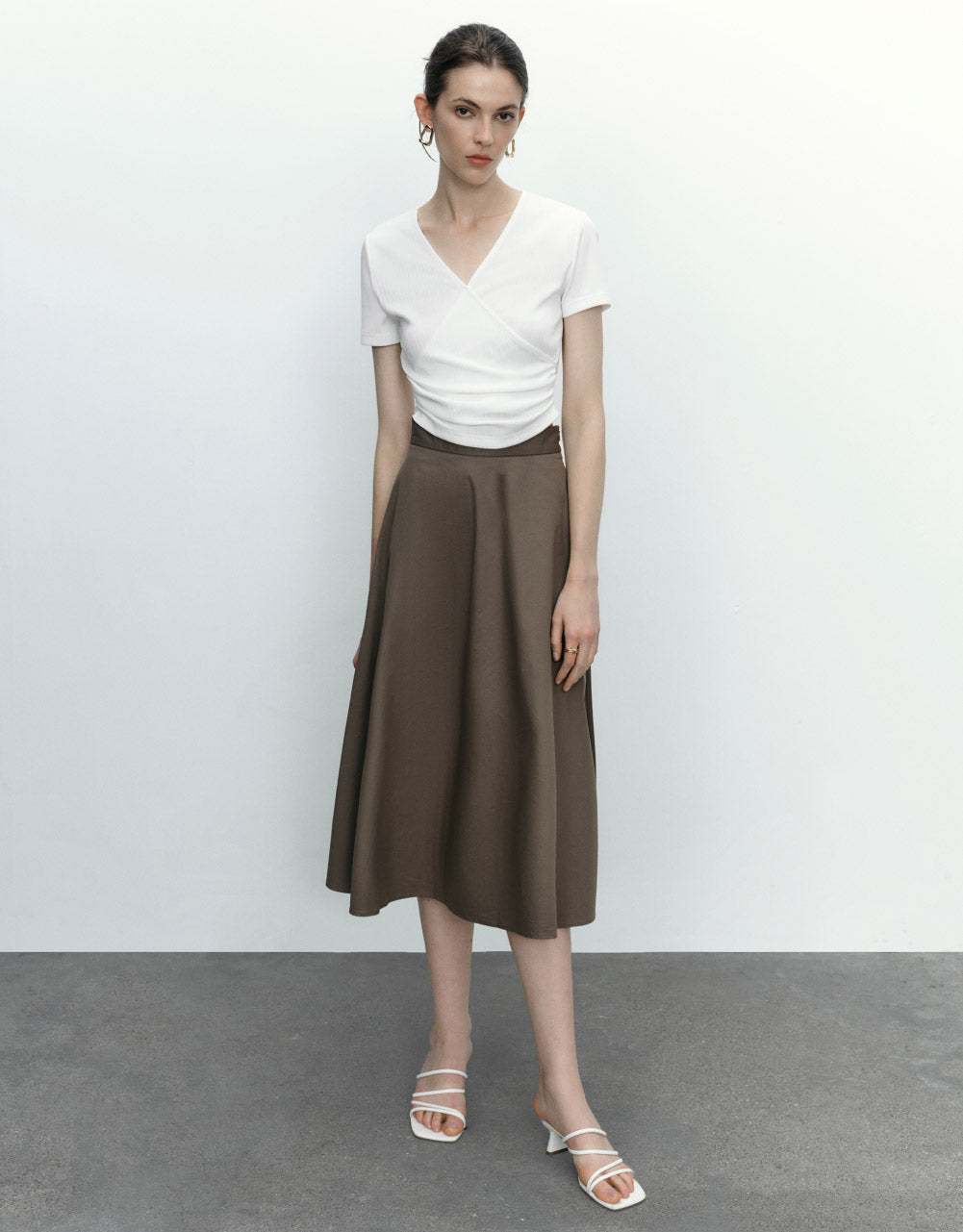 Midi A-Line Skirt