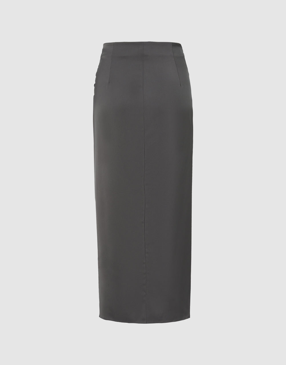 Drawstring Ruched Straight Skirt