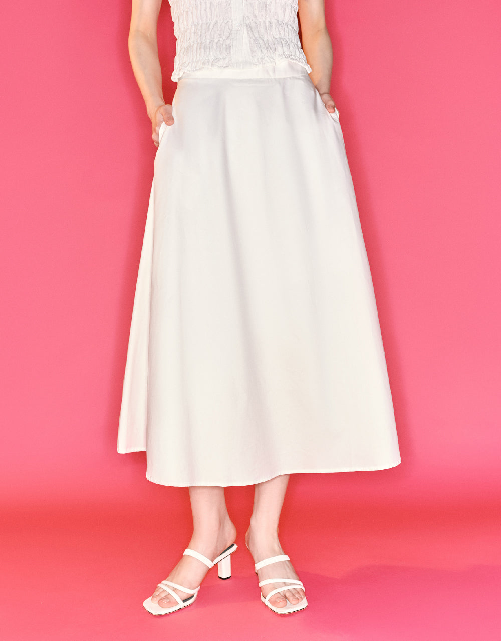 Midi A-Line Skirt