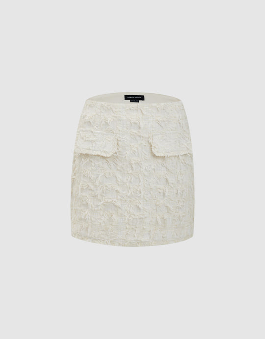 Fuzzy Mini Straight Skirt