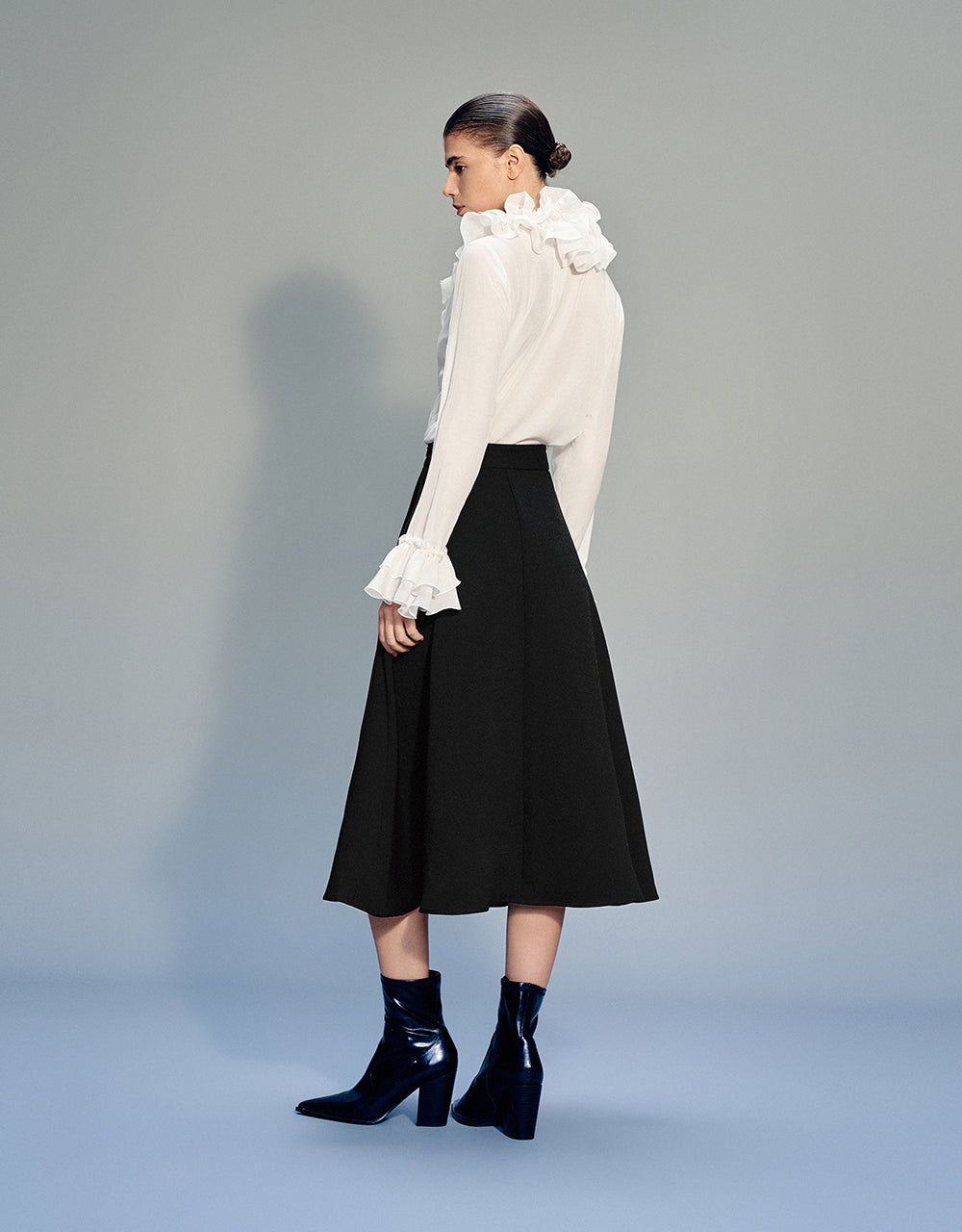 Midi A-Line Skirt