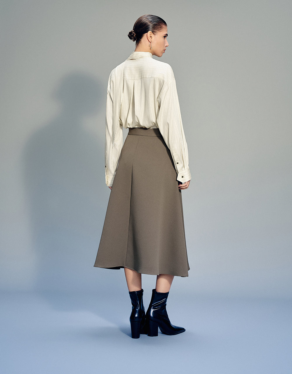 Midi A-Line Skirt