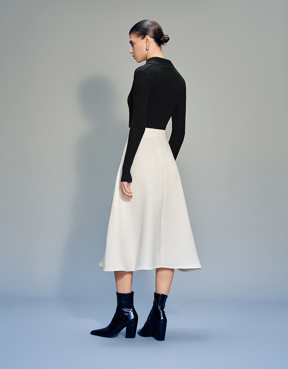 Midi A-Line Skirt
