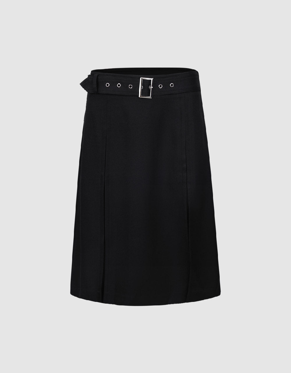 Mini A-Line Skirt With Belt