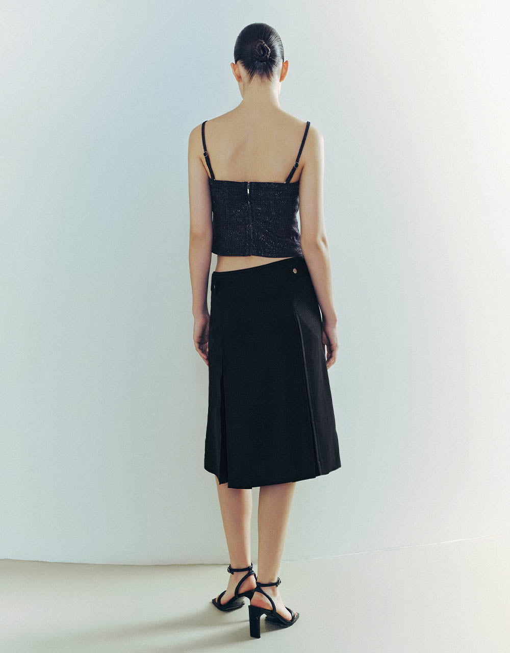 Mini A-Line Skirt With Belt