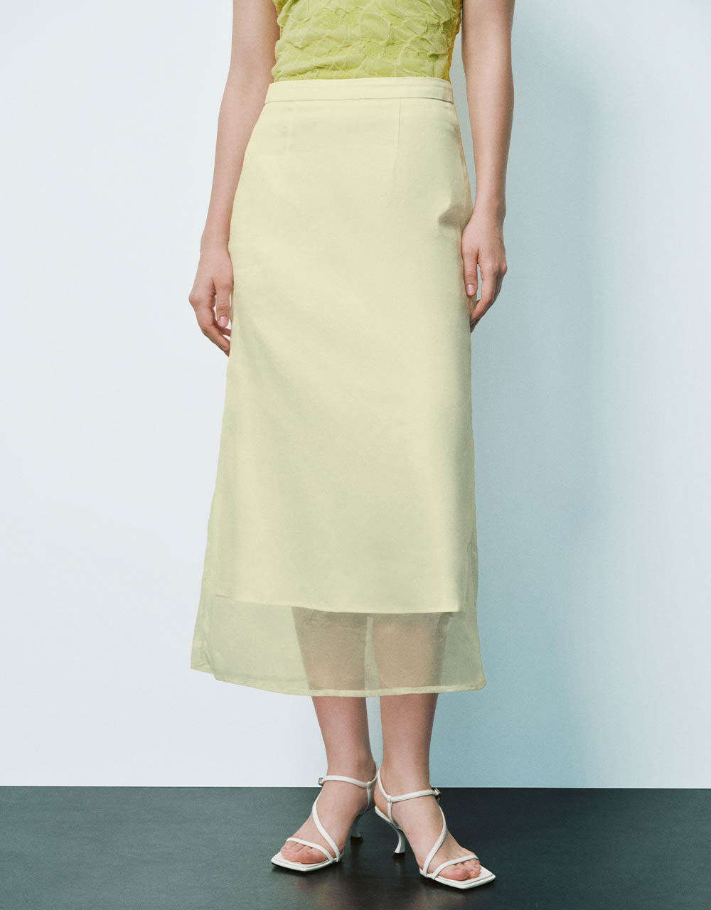 Midi A-Line Skirt