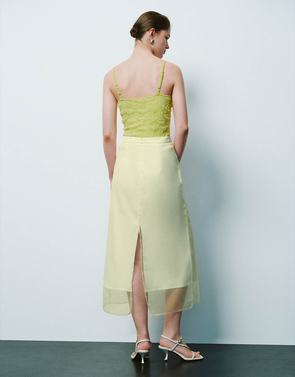 Midi A-Line Skirt