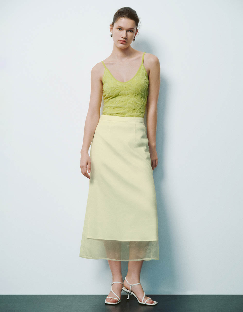 Midi A-Line Skirt