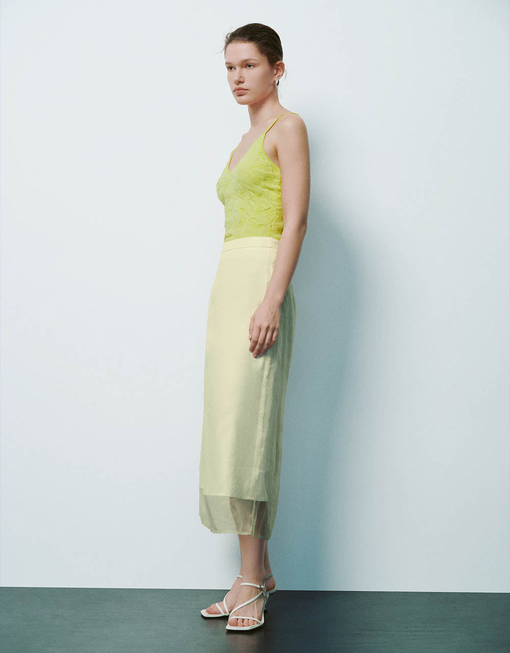 Midi A-Line Skirt