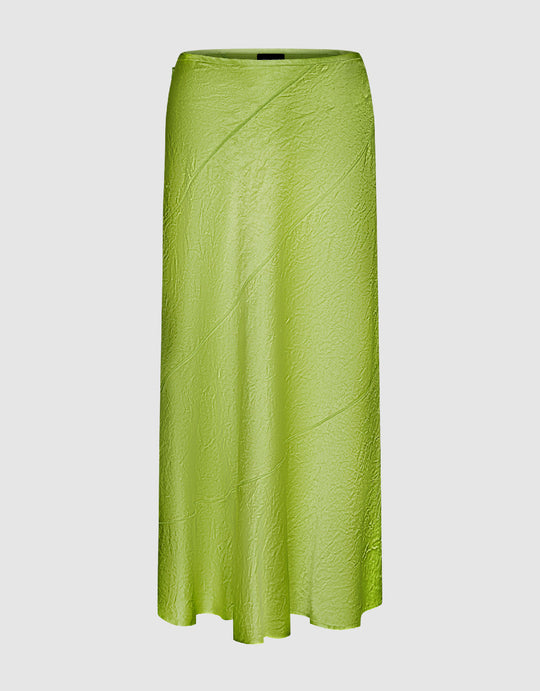 Ruffle Midi A-Line Skirt