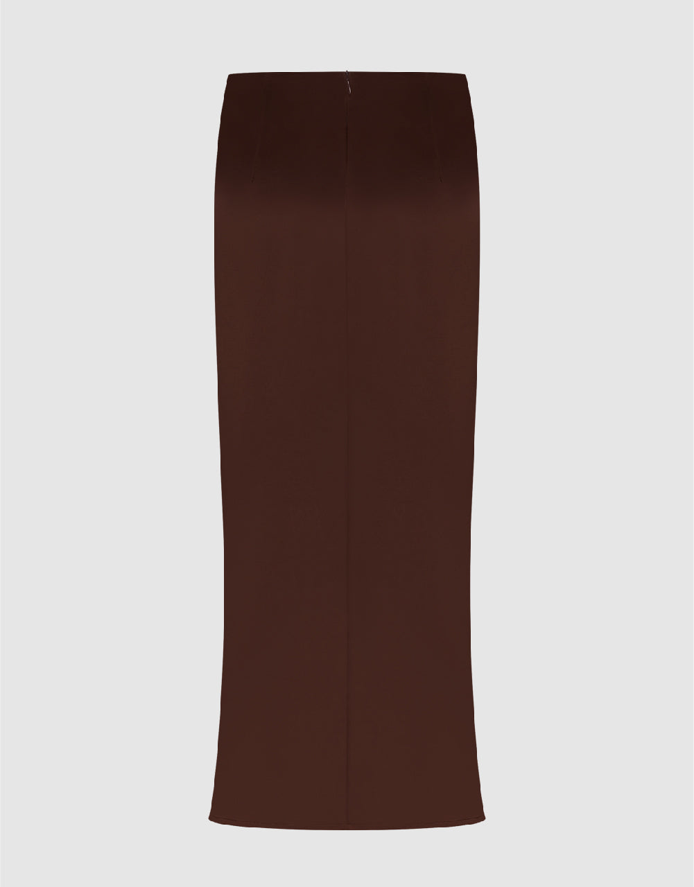 Ruched Midi Straight Skirt