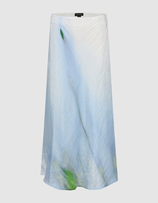 Printed Maxi Straight Skirt