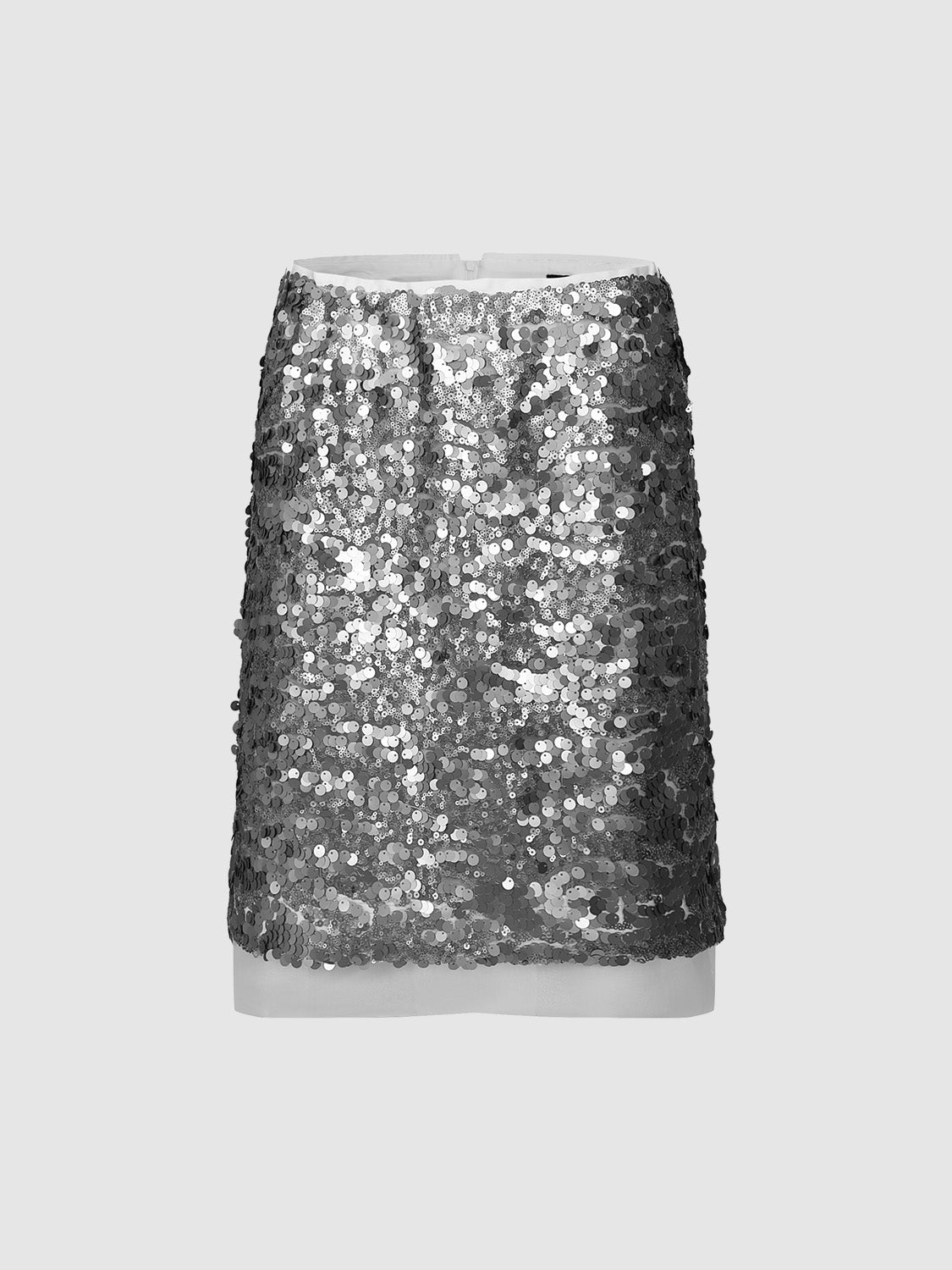 Sequins Mini A-Line Skirt