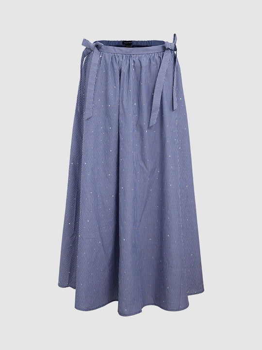 Striped A-Line Skirts