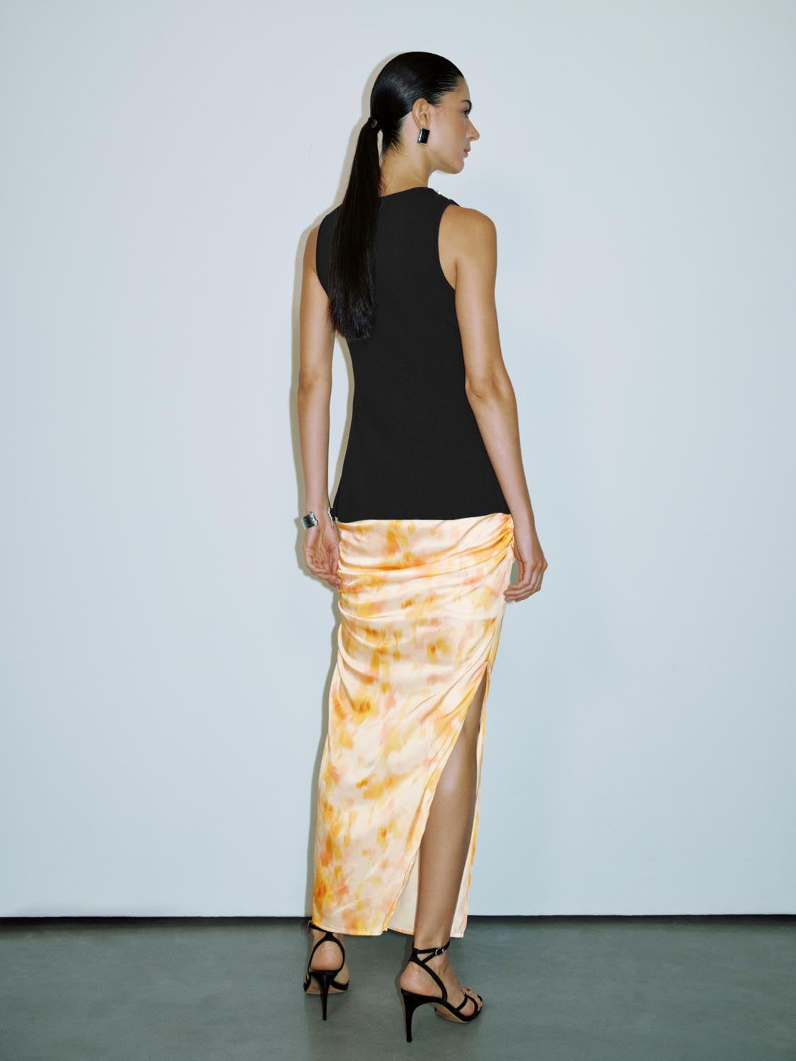 Ruched Straight Skirts