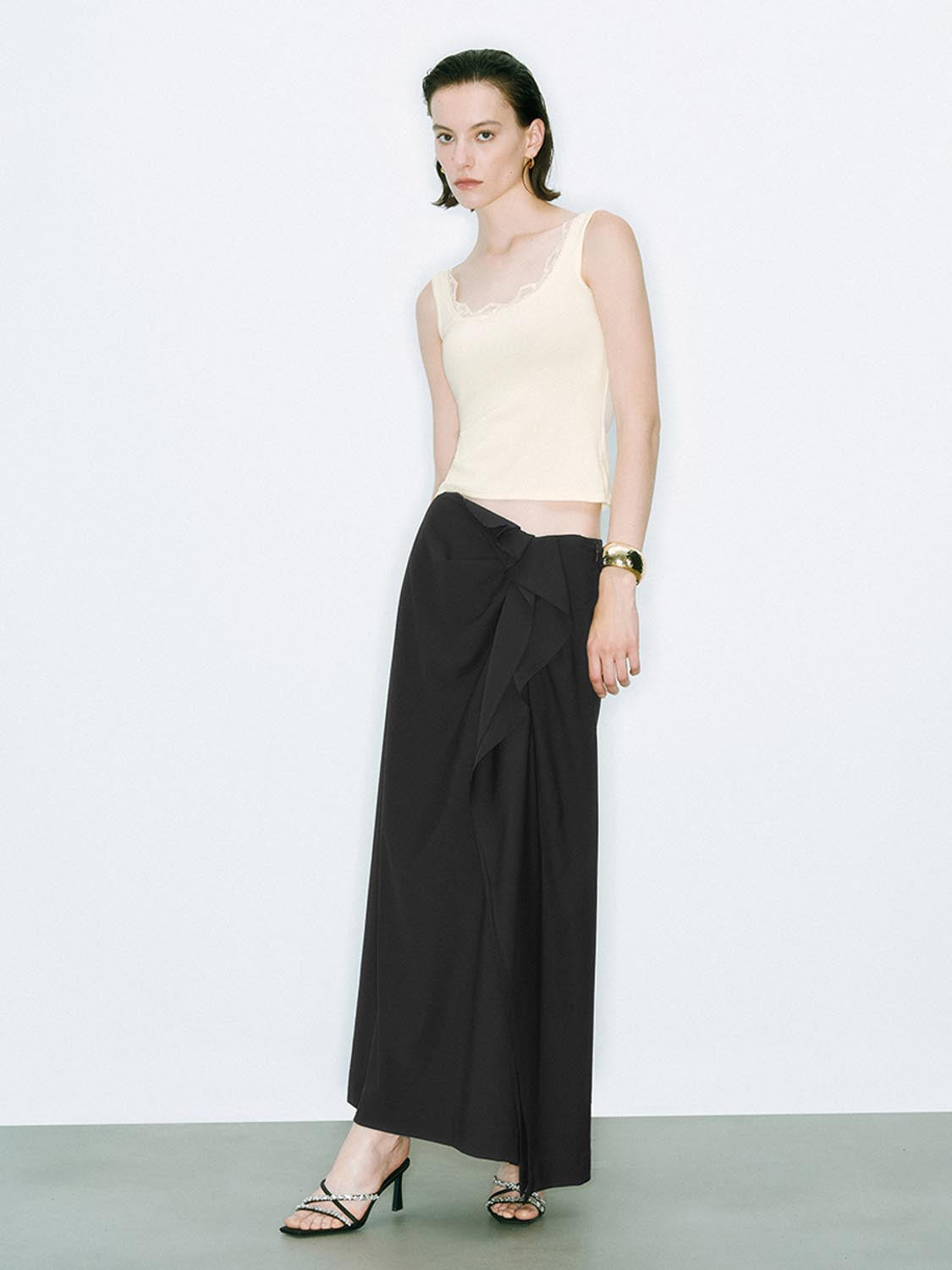 Irregular Straight Maxi Skirts