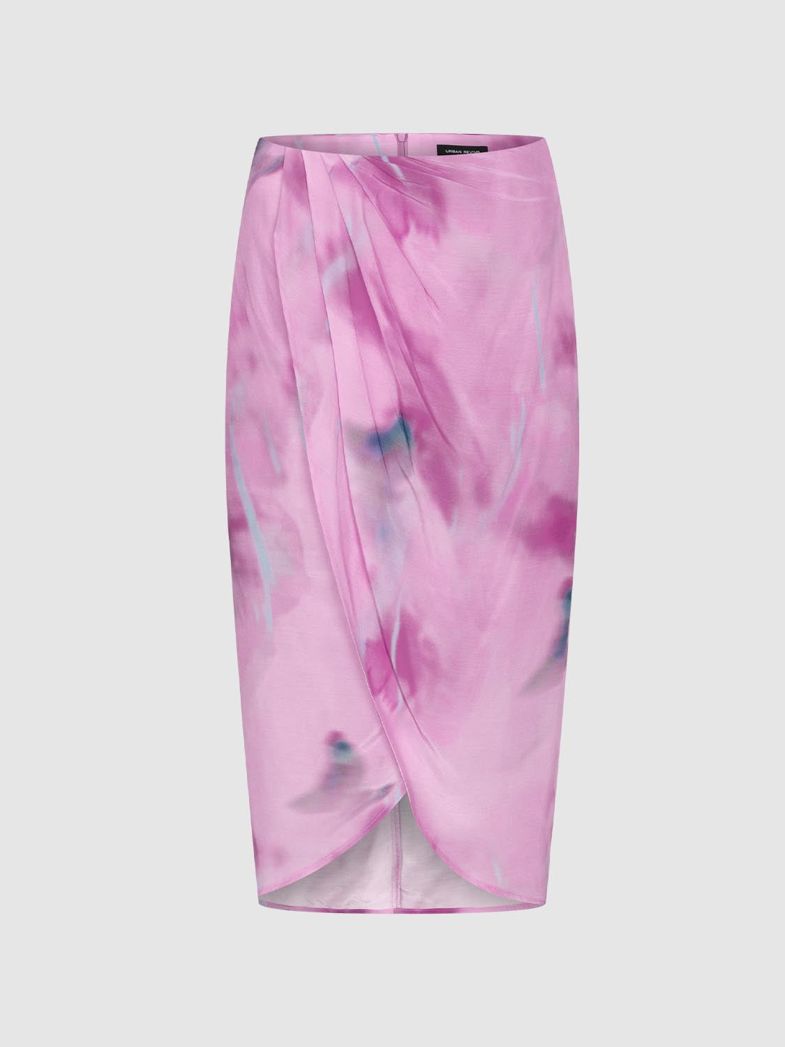 Asymmetrical Floral Ruched Skirts