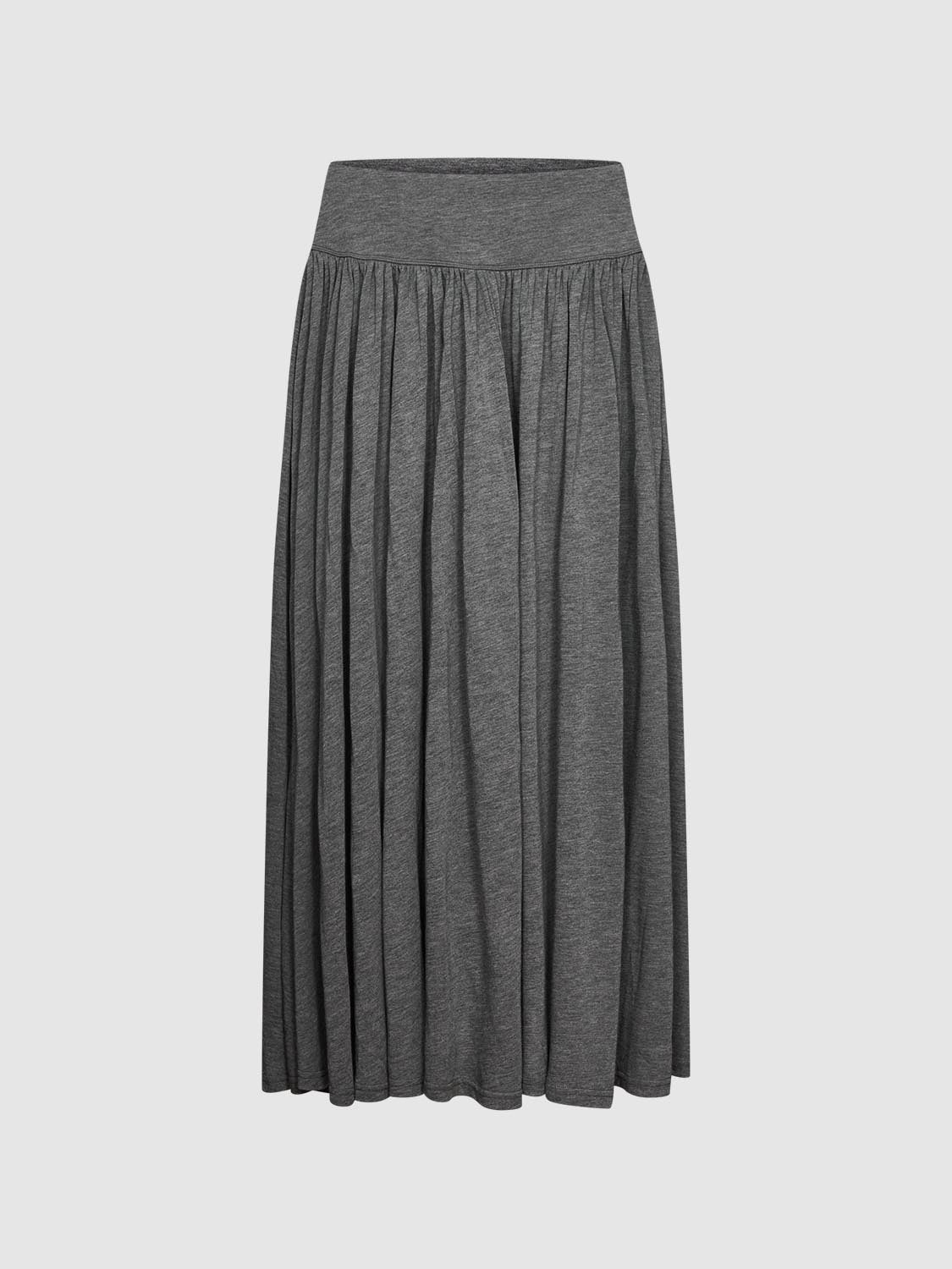 Dropped Waist Crinkle Midi Skirts