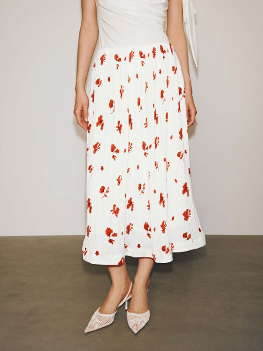 Printed Straight Maxi Skirts