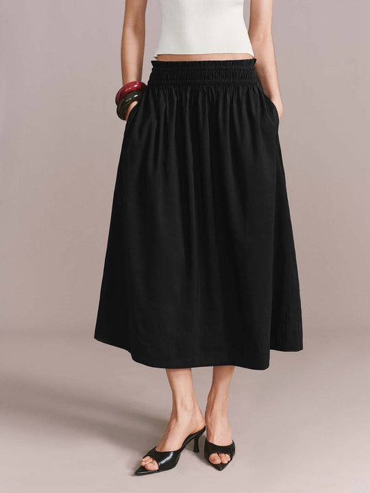 Pull On A-Line Midi Skirts