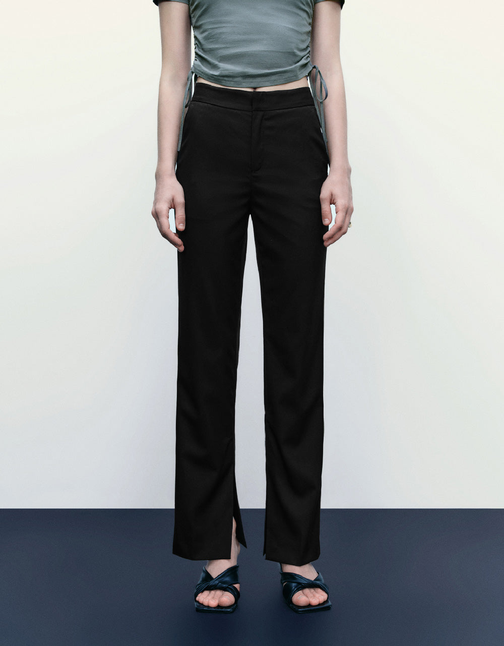 Tailored Straight Pants