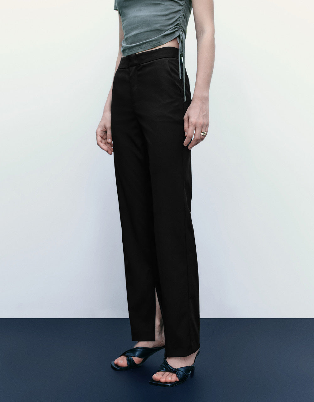 Tailored Straight Pants