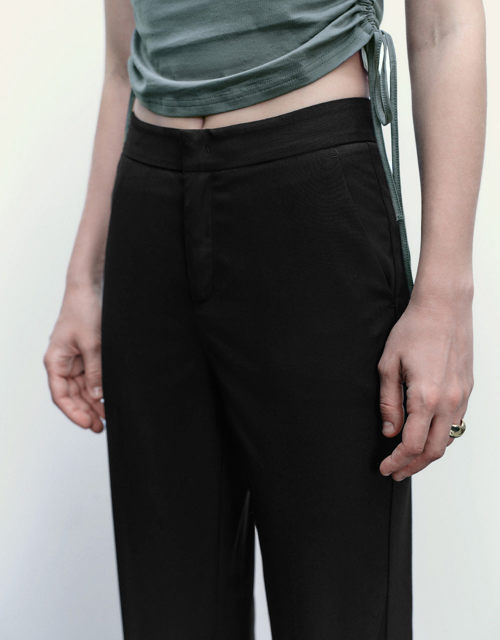 Tailored Straight Pants