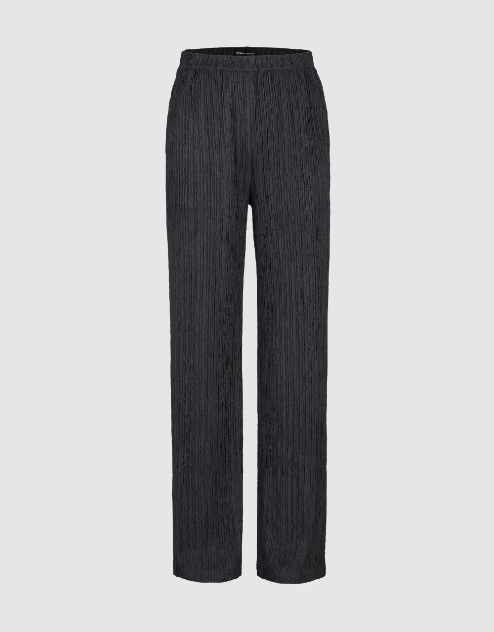 Elastic Waist Knitted Straight Pants