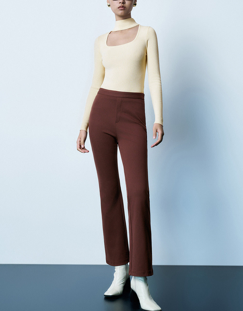 Knitted Flare Pants