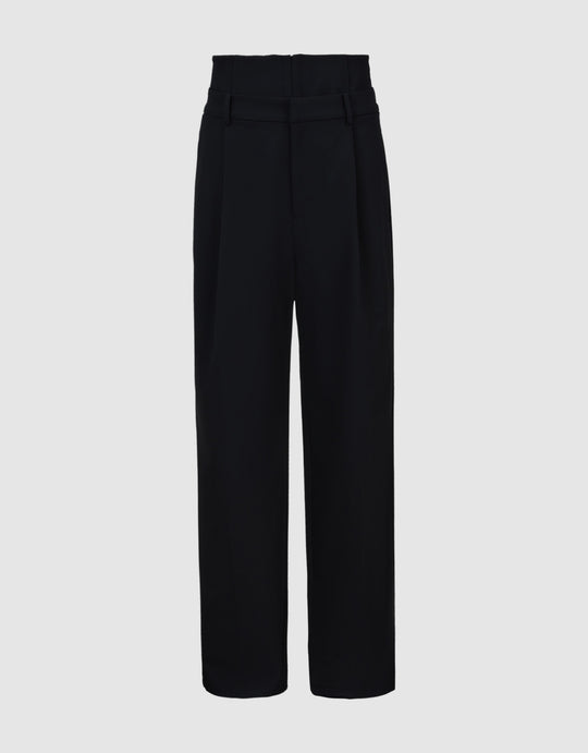 Woven Extra Long Wide-Leg Pants