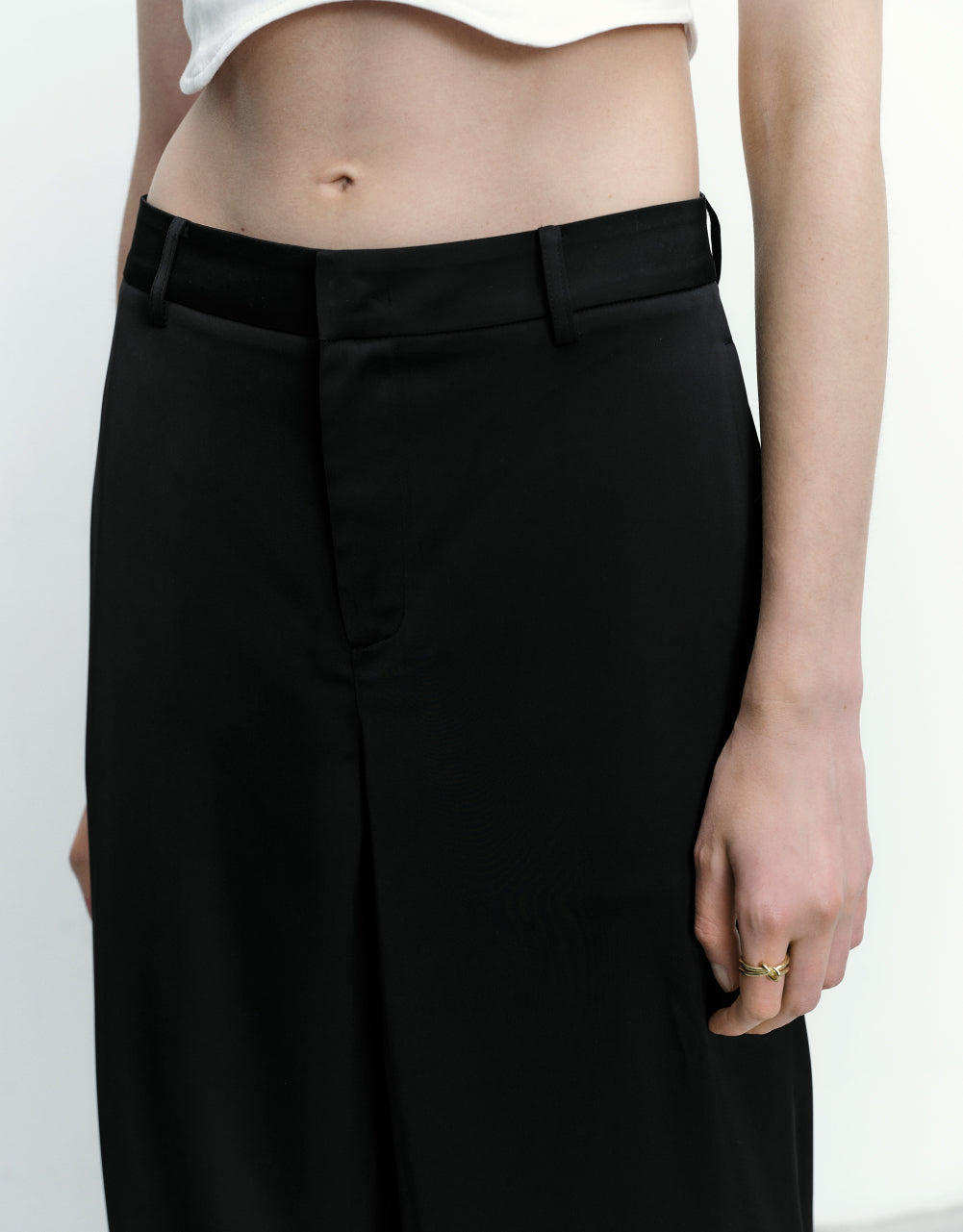 Thin Wide-Leg Pants