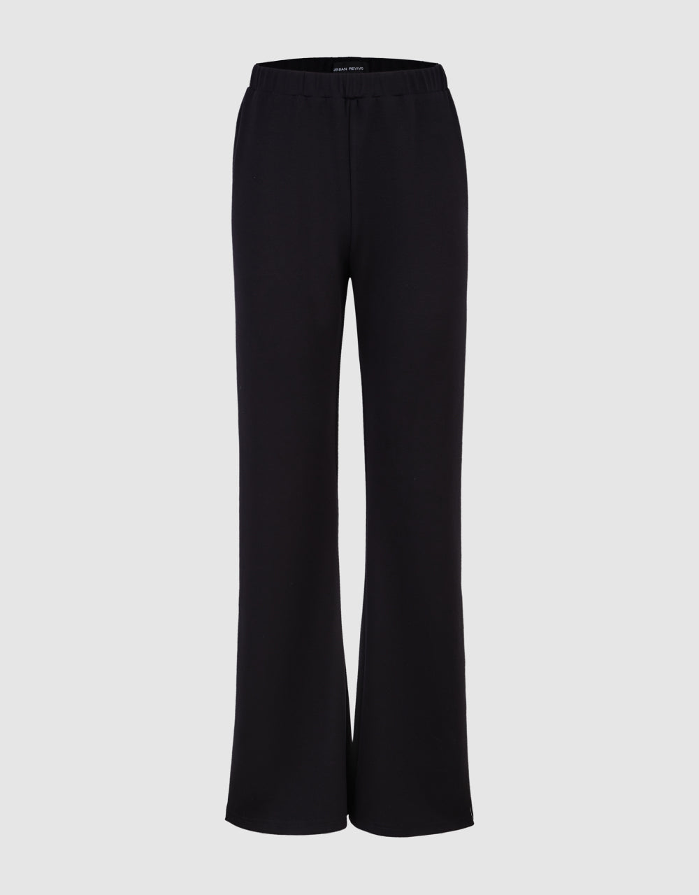 Elastic Waist Knitted Flare Pants