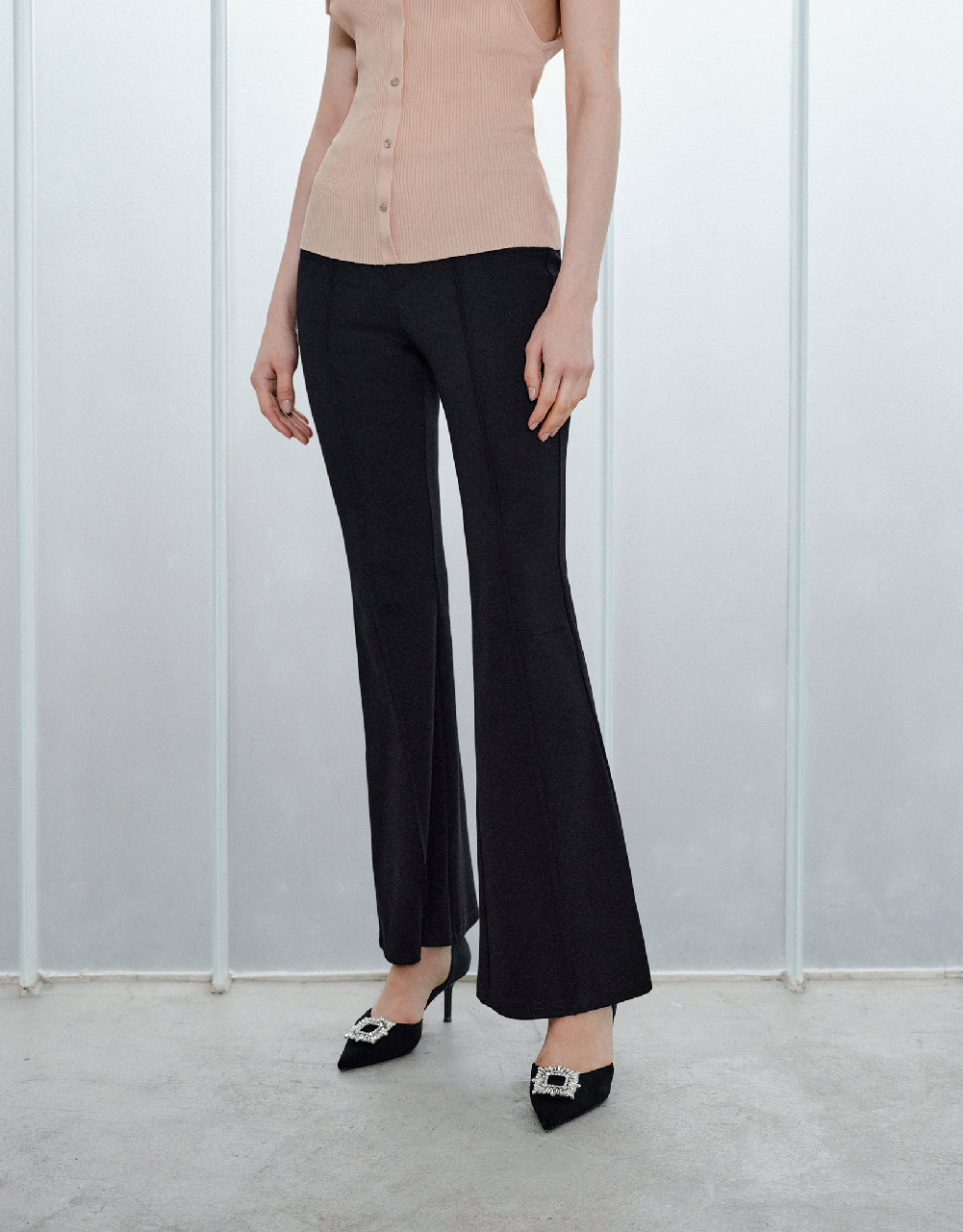 Knitted Flare Pants