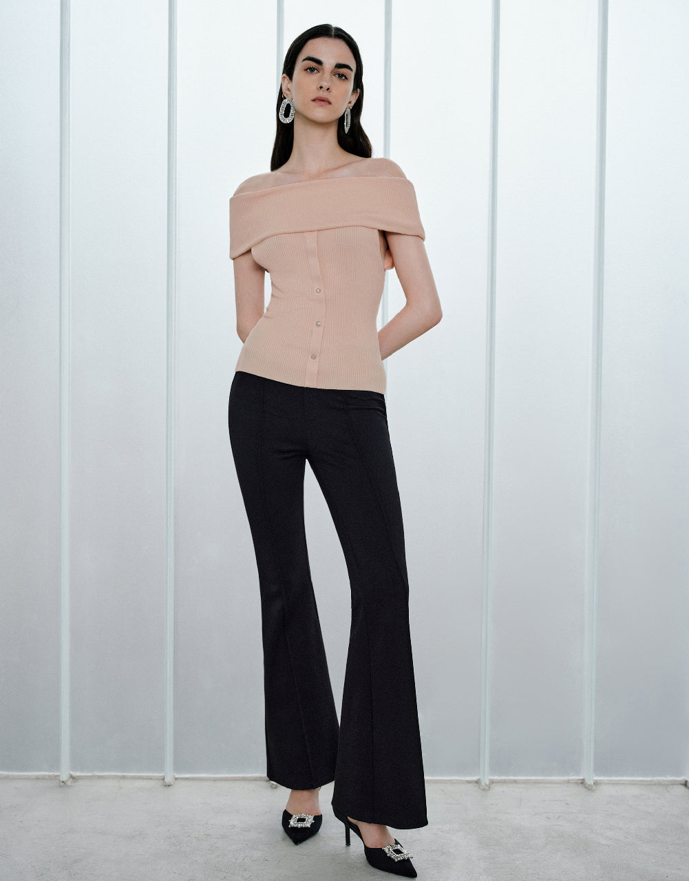 Knitted Flare Pants