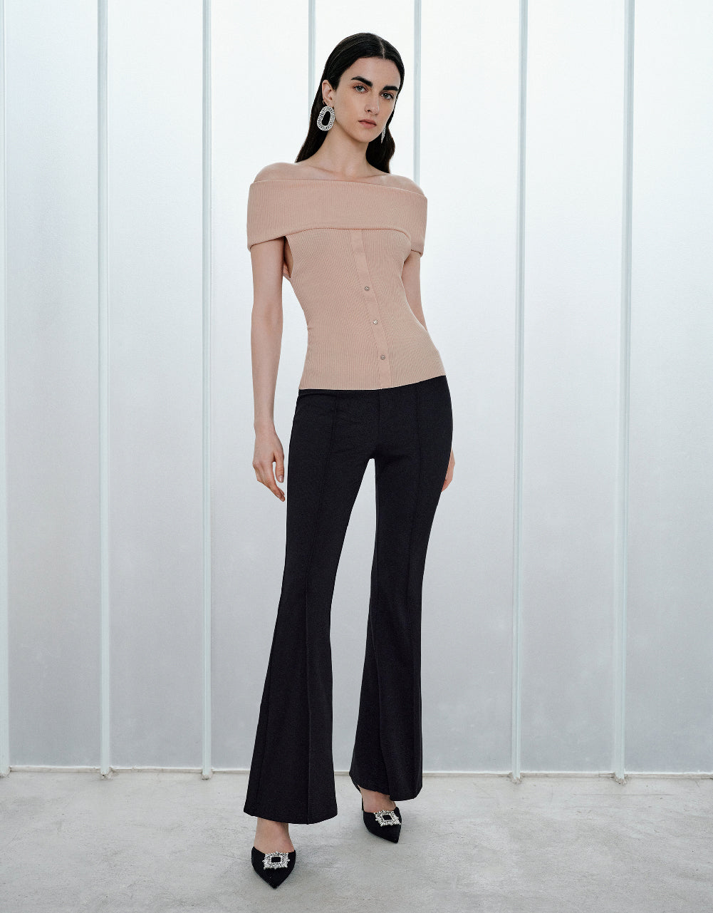 Knitted Flare Pants