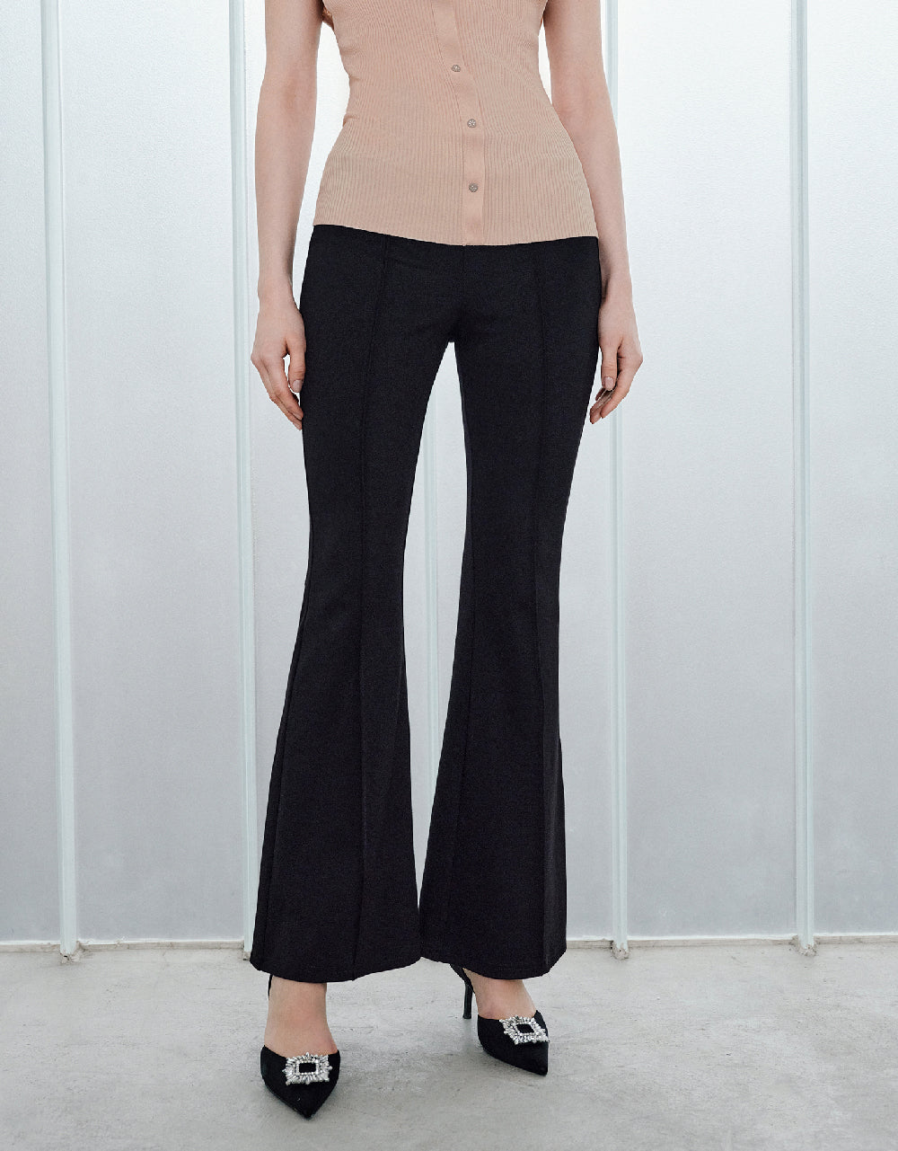 Knitted Flare Pants