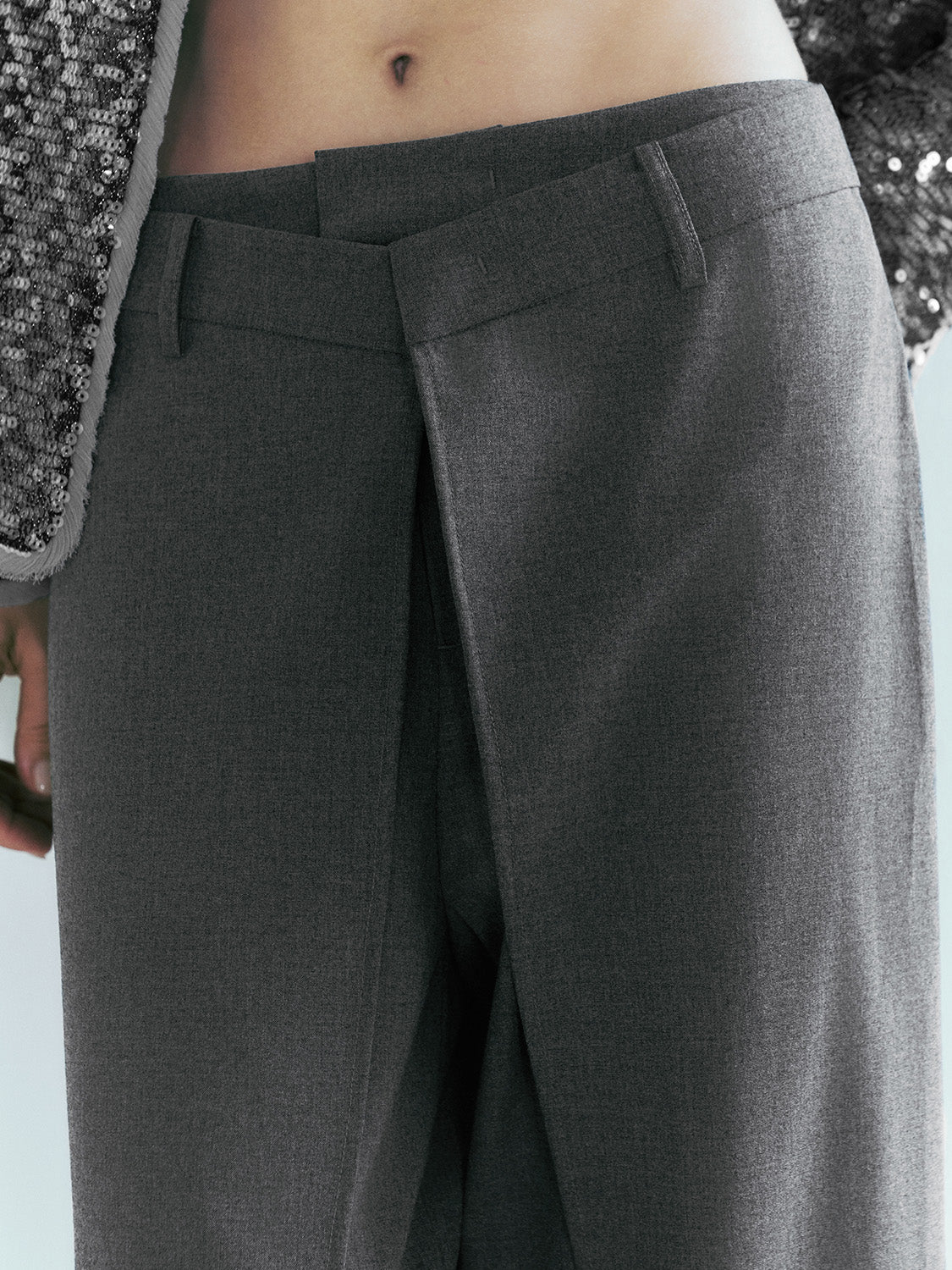 Tailored Wide-Leg Pants